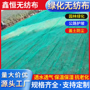 Greening Non-Woven Fabric Manufacturer Wholesale Slope Protection Slope Green Dustproof Cloth Grass Planting Cover Soil Cloth Cover Soil Non-Woven Fabric