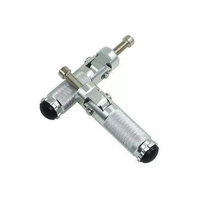 Motorcycle Modification Parts Cnc Aluminum Alloy Spring Rebound Folding Footpegs Ktm Harley Kawasaki Modified Rear Footpegs (Motorcycle pedals) - silver