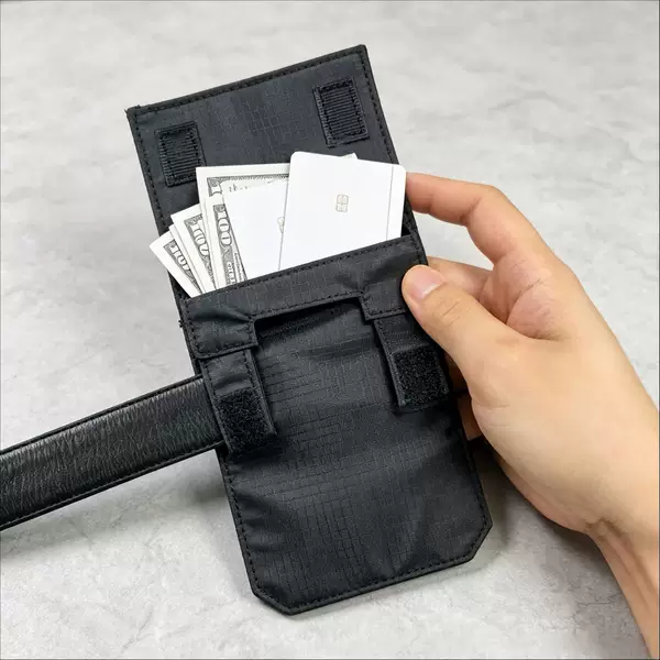 New casual mini wallet, travel anti-theft ID bag, can be hung on a belt, multifunctional phone and ID bag, in stock