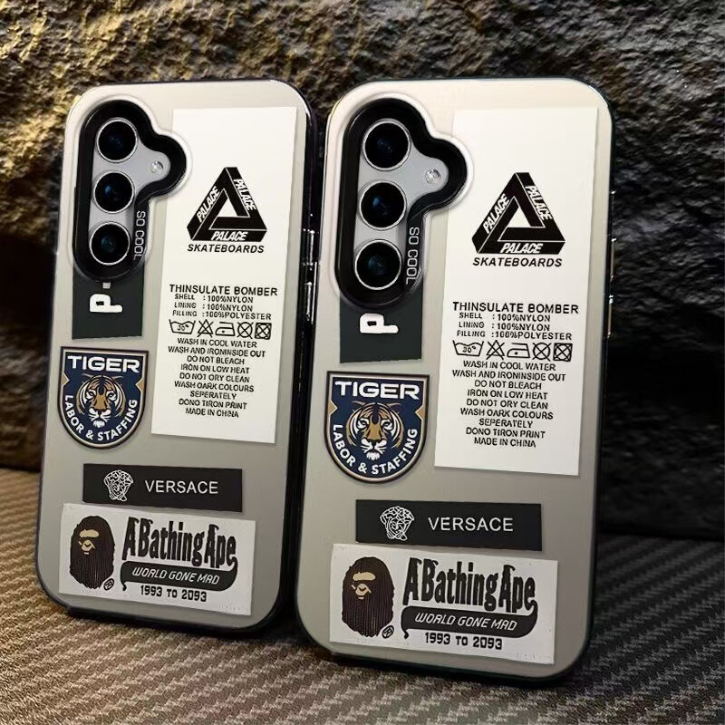 Icon label for Samsung Galaxy S25 phone case Samsung S24 ULTRA foreign trade A56 tide brand