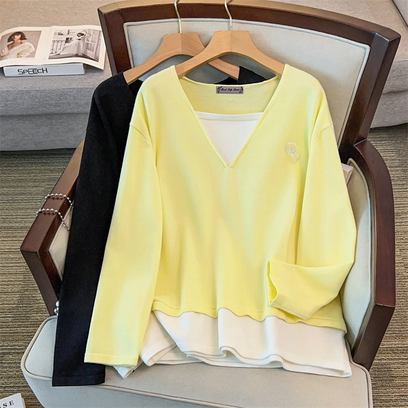 200/ 150kg Plus Size Women's Clothing, Fat M, Bust 150/160, Loose Pullover Sweater, Knitted, 350 Jin, 8098