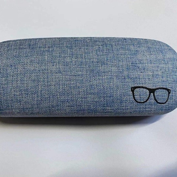 Low price wholesale new leather multi-functional folding glasses case multi-color glasses cloth blue card manual suit