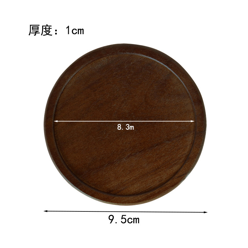 木製コースター断熱マットアカシア材クリエイティブティーカップマット家庭用茶器ティートレイ木製耐熱マットコーヒーカップマット|undefined