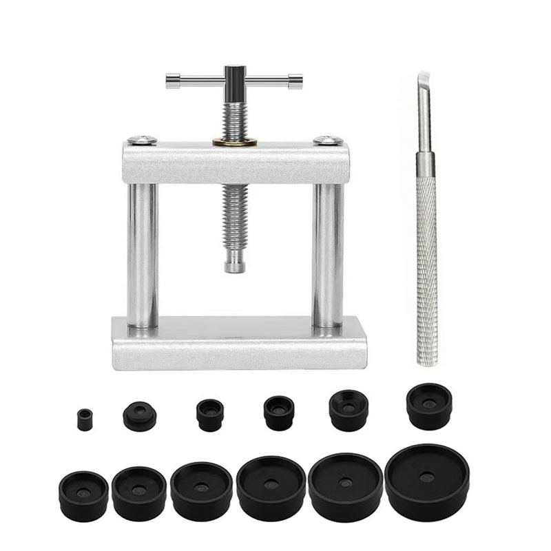 Watch Repair Tools, Press Set, Desktop Case Presser, Mechanical Quartz Watch Case Presser, Back Cover Battery Replacement Tool