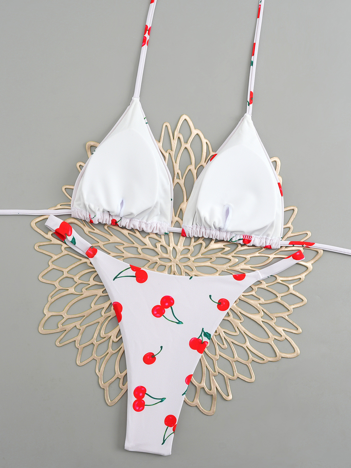 Set bikini sexy con allacciatura per donna costume due pezzi_voghion.com