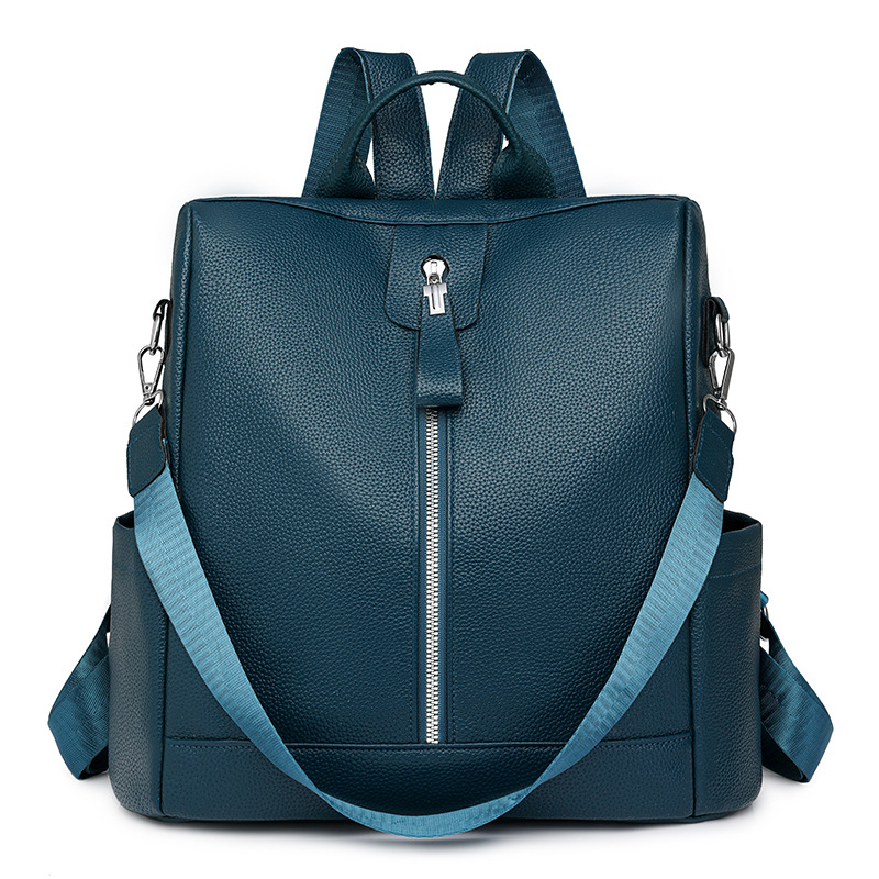 Mochila antirrobo multiusos para mujer 2024 nueva mochila escolar de moda impermeable color sólido mochila de viaje salvaje al por mayor