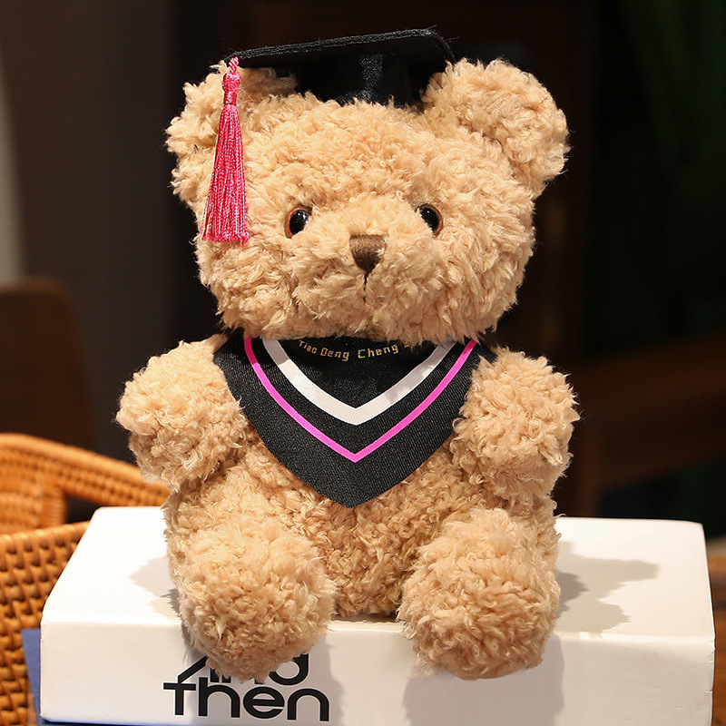 Doctor de dibujos animados sombrero Teddy Bear muñeca juguetes de peluche uniformes de licenciatura osos abrazando osos muñecas regalo de graduación
