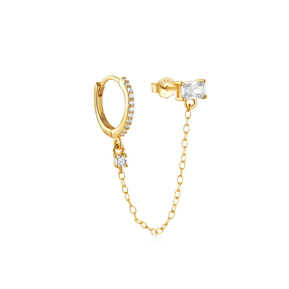 6g Weight Zircon Inlay Material Drop Earrings Classification 1 Piece Quantity Daily Occasion 925 Sterling Silver Material Geometric, Heart Shape, Solid Color Pattern Women's Gender Tassel, Plating, Inlay Design Simple Style Style 1 Piece 925 Sterling Silver Zircon Geometric Heart Shape Solid Color Drop Earrings 9