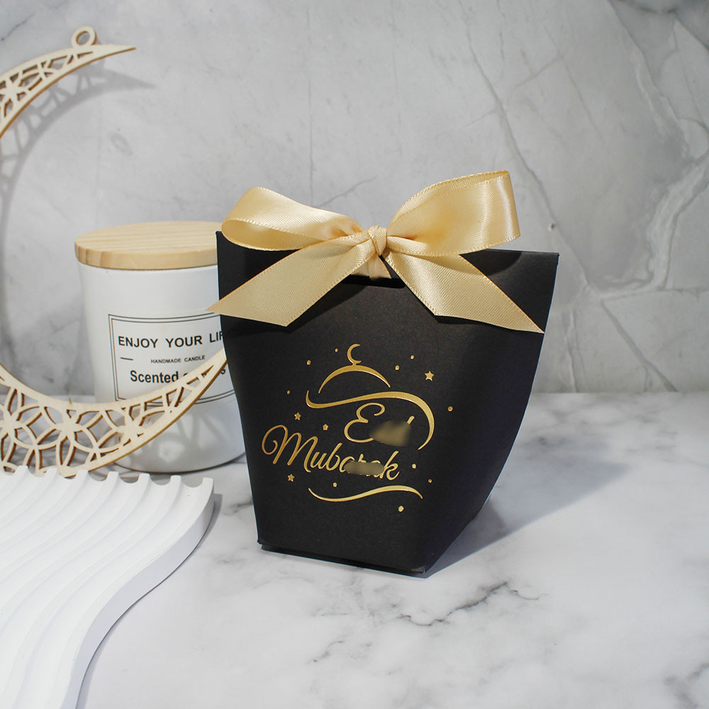 232 블랙 + 골드 리본; 6*6*10cm