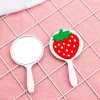 Cartoon small handheld handle, cute mirror, Korean style