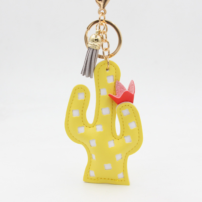 Bag Pendant, Keychain Classification 1 Piece Quantity Holiday, Daily Occasion Cute Cactus Strawberry Pu Leather Women's Bag Pendant Keychain