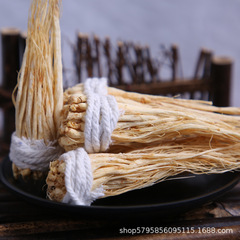 Hand-tied ginseng rootlets, 8-year-old white ginseng rootlets, 20-year-old sun-dried ginseng rootlets, from a long-standing store without sulfur fumigation, for long-term wholesale.