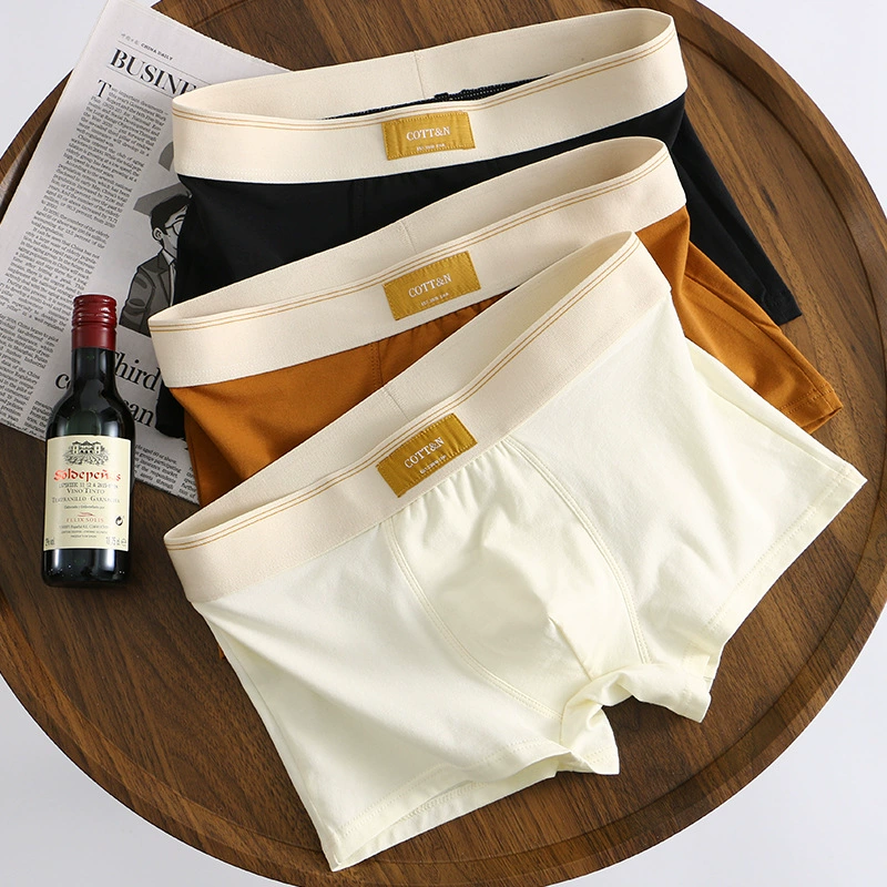 Мужские трусики мужские хлопчатобумажные промежностные мужские дышащие, удобные, большие размеры, мужские угловые брюки, сексуальные четырехугольные шорты