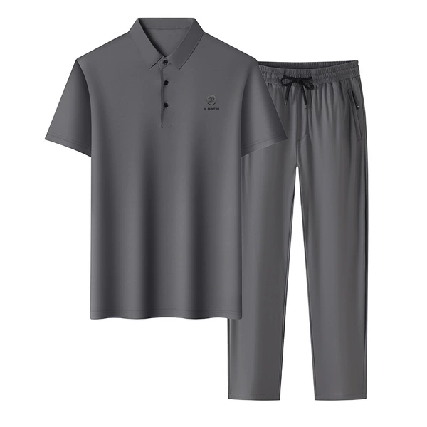 Gray trousers