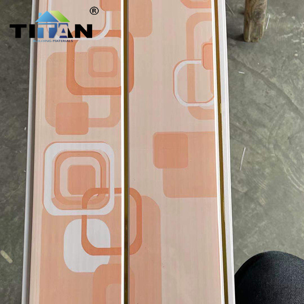 Peso 2.2kg/2.5kg Panel de pared 7mm * 25cm Placa plana de transferencia de grano de madera Revestimiento de PVC