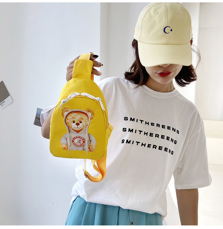 Women's crossbody bag, trendy phone anti-loss strap, fashionable and individual bag, fresh and clean canvas phone bag, single-shoulder bag undefined