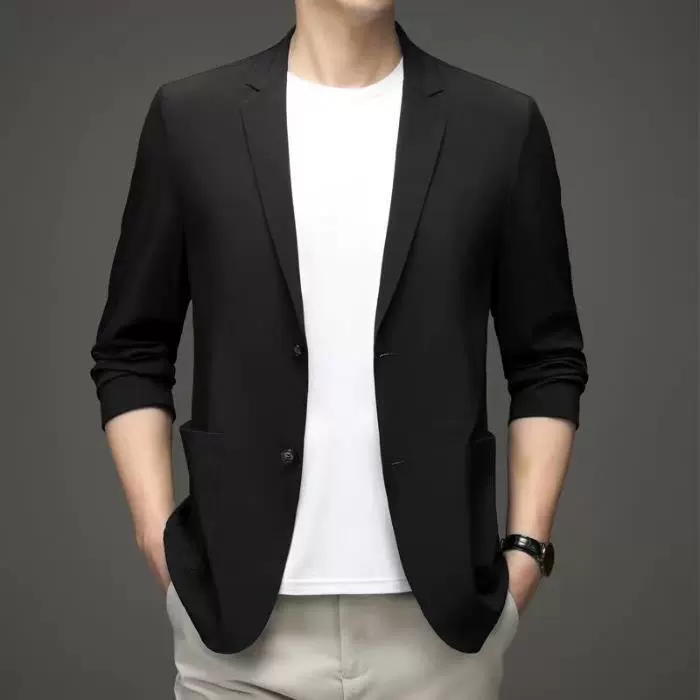 Summer Lightweight Classic Suit Jacket, Men's Plus Size, Sun-Protection, High-Quality Style