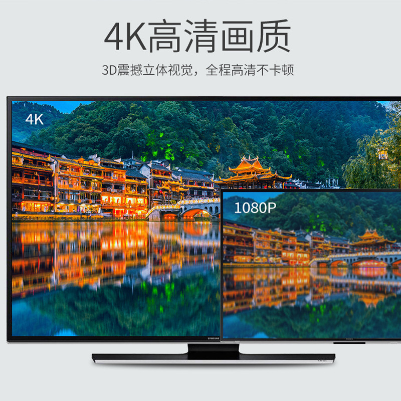 直播横竖屏满屏同屏器一键直连直投 手机连接器电视机无线投屏器