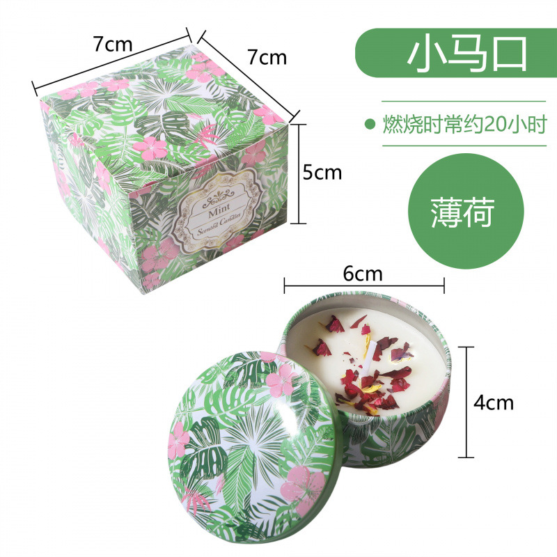 ¿Cara de soja transfronteriza con cera seca de flores? Regalos de cumpleaños de boda flores de flores de vela aromática