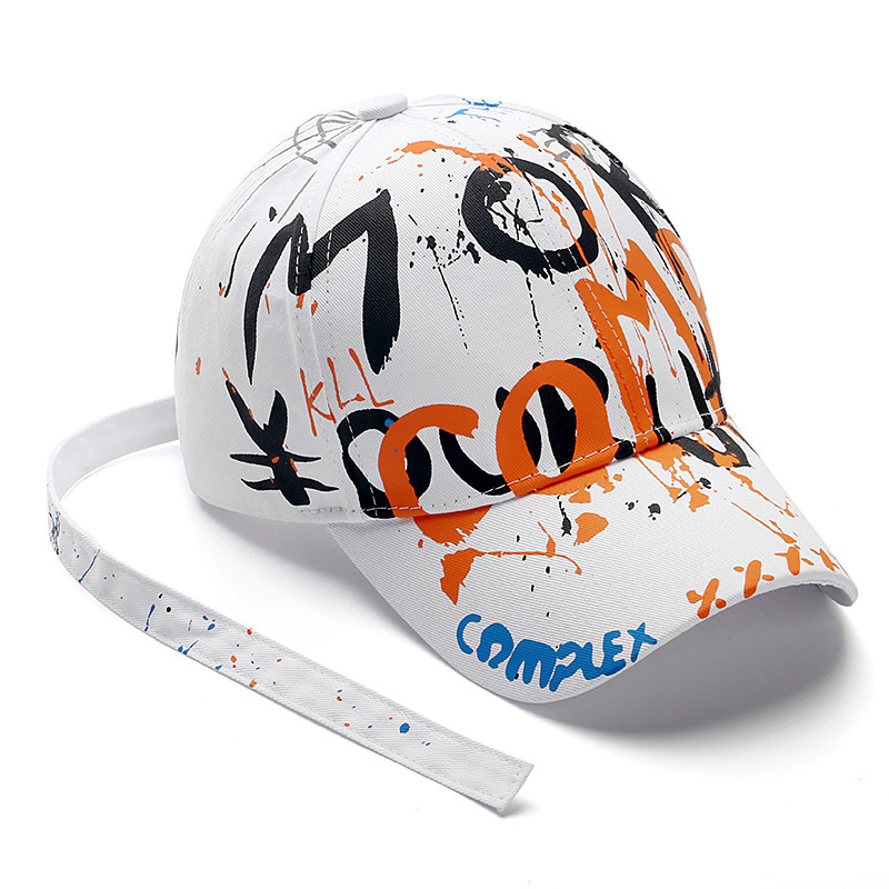 Europe and the United States cross-border outdoor hip-hop sunscreen students duck tongue hat women's trendy street racket men's graffiti baseball cap