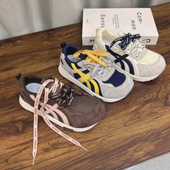 丑萌大头老爹运动阿甘鞋女2025夏秋款真皮网面透气德训鞋