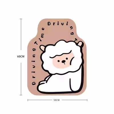 durable and easy to clean, Universal Foot Pad - upgraded-and-thickened-cartoon-lamb-shaped-foot-mat-front-mat