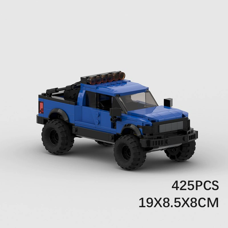 MOC-конструктор совместим с LEGO Ford Raptor F150, набор гоночных машин, серия SPEED, качающийся пазл