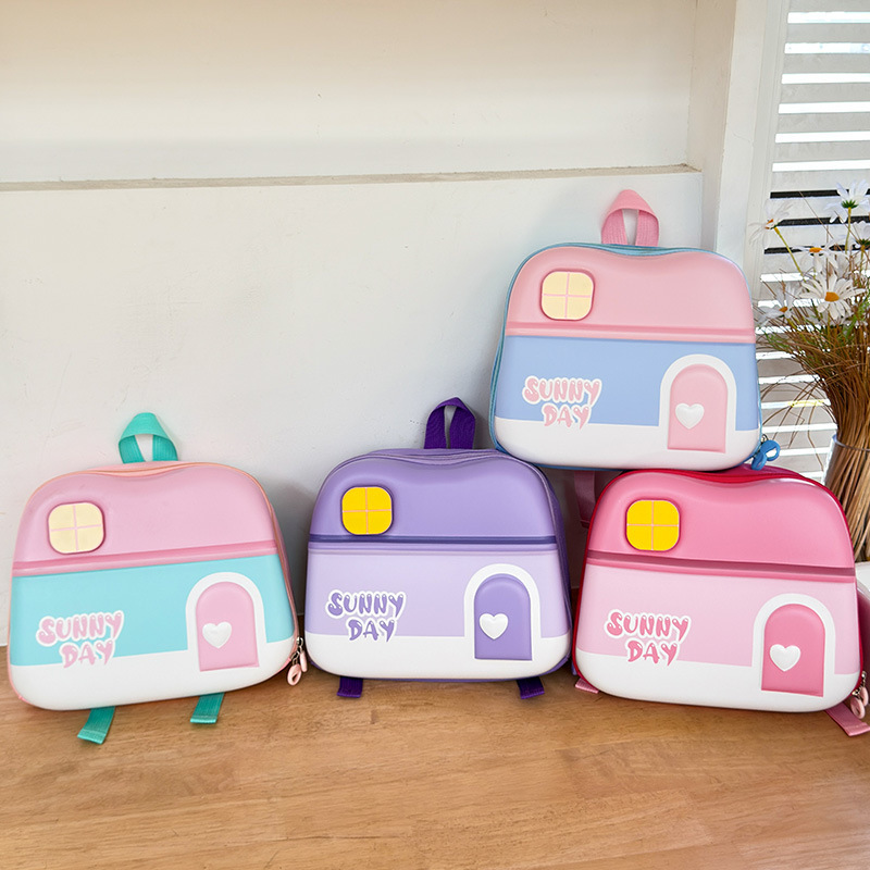 Nueva luz flash mochila de niños mochila de cáscara dura mochila de dibujos animados para niños de 2 - 6 años de edad mochila de jardín de infantes ligera