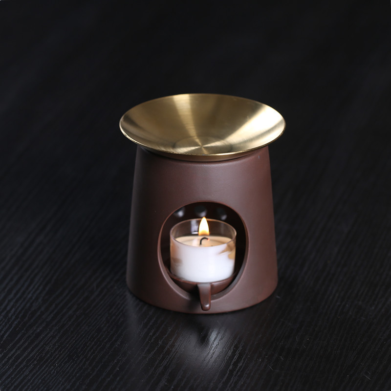 陶瓷熏香炉蜡烛加热精油咖啡粉沉香檀香粉家用会所提香器雪松扩香