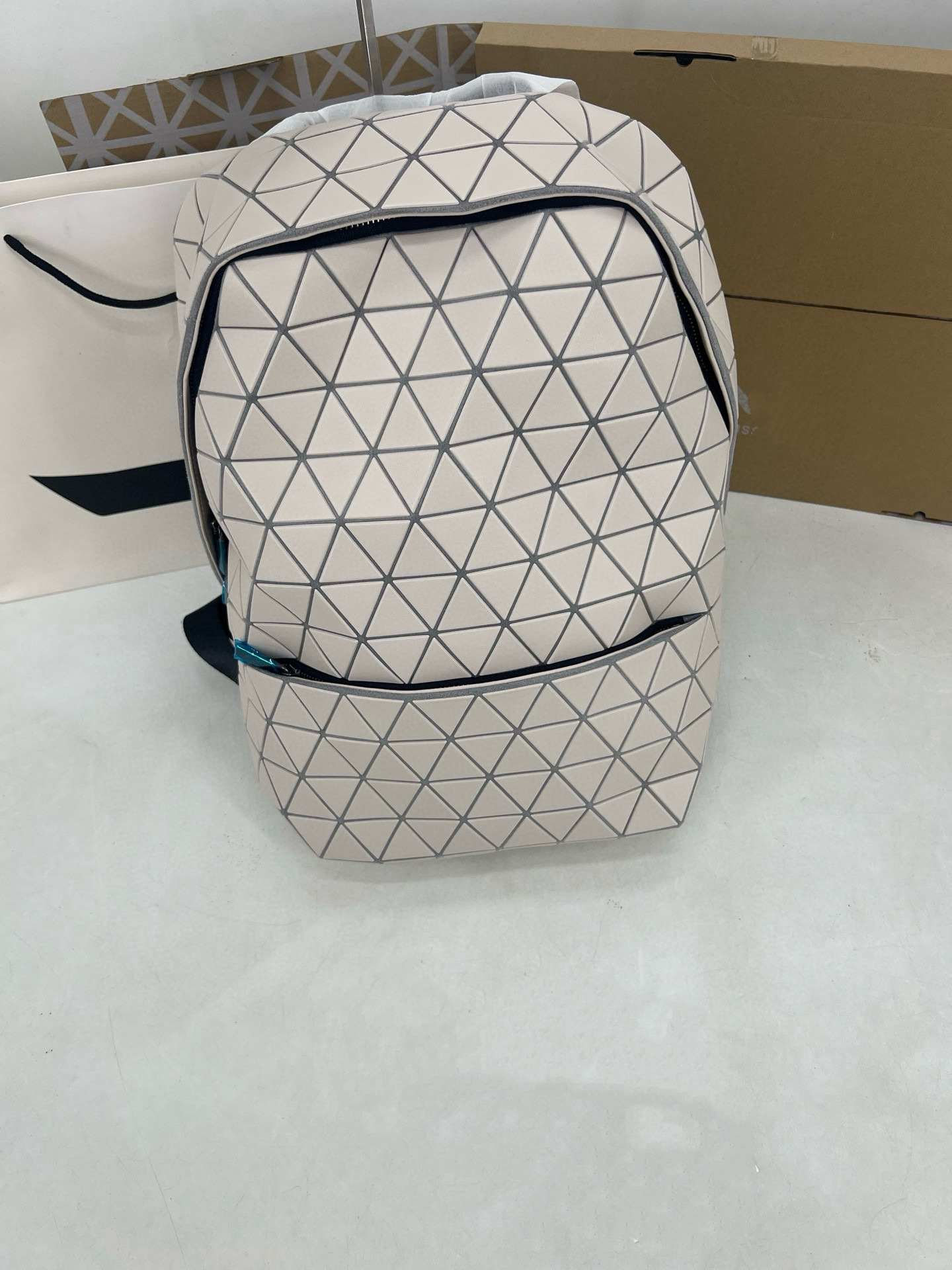 Space white backpack