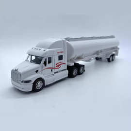 美式油罐车 合金车模型 Scale 1.48合金大油罐汽油车