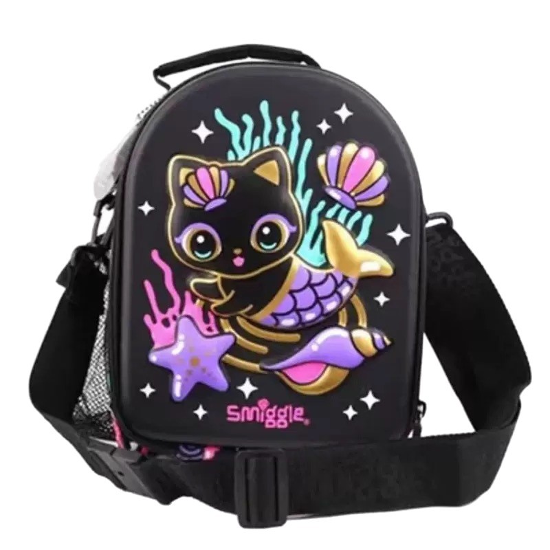 Smiggle estudiantes y niños bolso diagonal de cáscara dura de dibujos animados bolso de comida 3d bolso de hombro simple regalo de vacaciones del día del niño