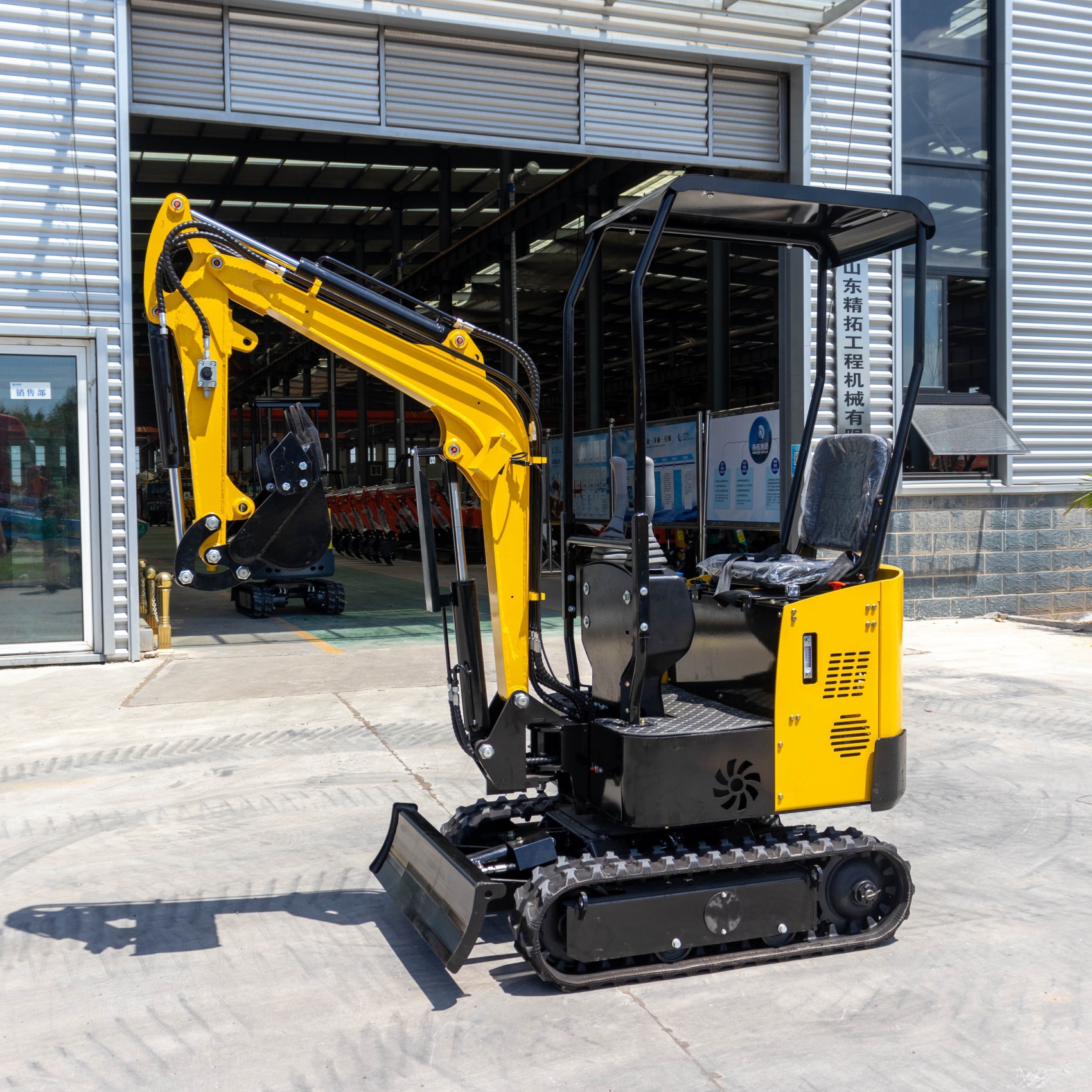 出口加拿大微小型挖掘机 HT10BZ履带式挖钩机 家用果园迷你挖土机