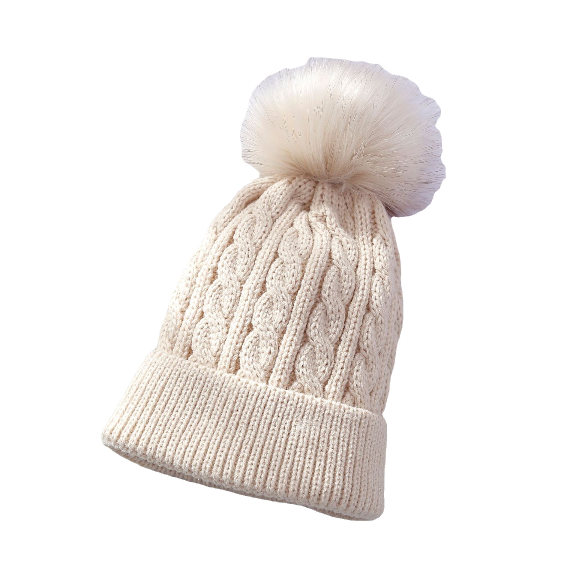Gorro de lana tejido para niños de acrílico, térmico y a prueba de viento, para otoño e invierno image 7