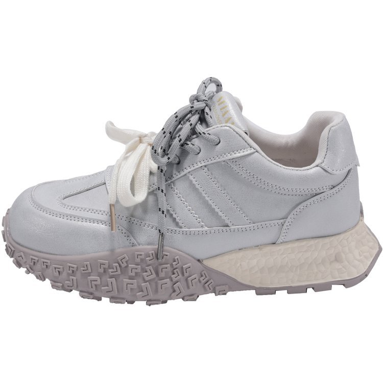 Chaobunan zapatos Gump con suela gruesa para mujeres 2025 primavera nuevos zapatos de entrenamiento alemán con suela suave de moda zapatos de deporte casuales transpirables