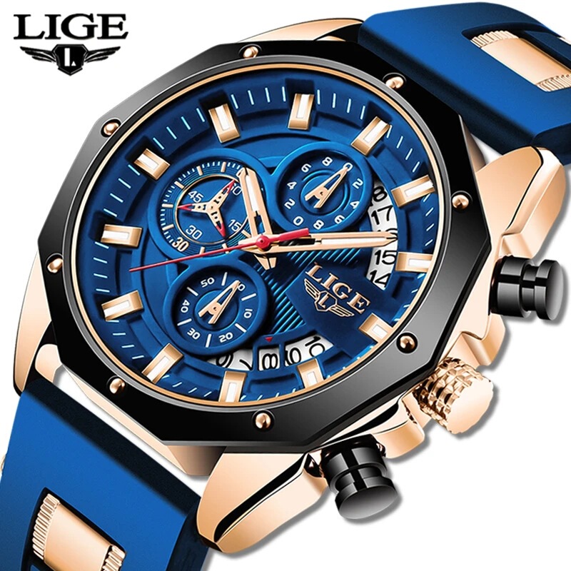 Lige/Lige Lg8908 Cross-Border Sports Watch Multi-Functional Waterproof Watch