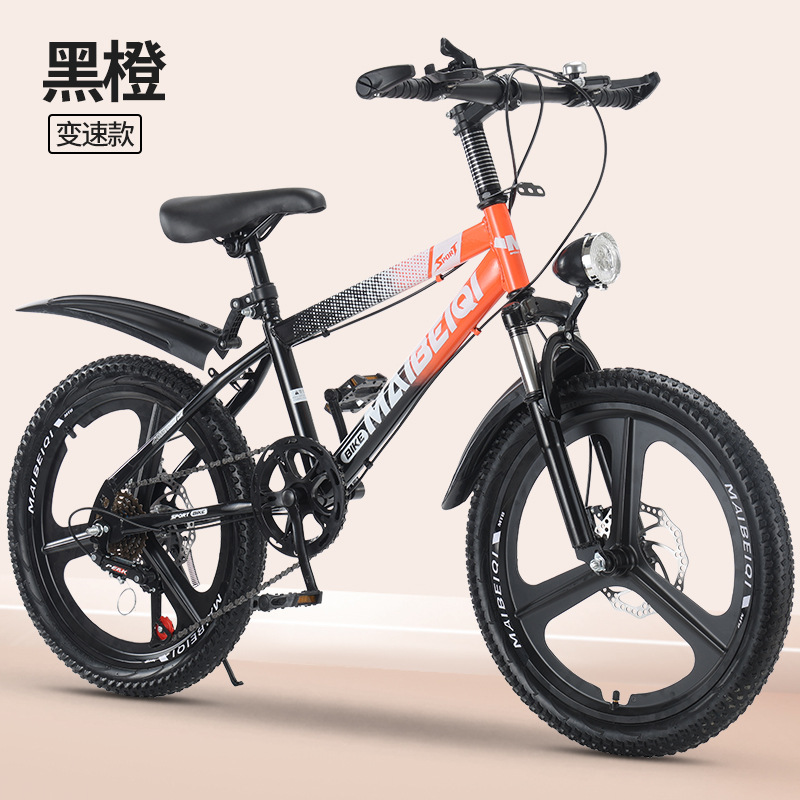 Bicicleta de montaña Maibeqi marco de acero al carbono mecánico de acero de goma gruesa alta elástica antichoque bicicleta de montaña para niños
