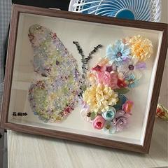 七夕创意永生碎钻蝴蝶相框摆件diy材料包手工制作生日礼物送朋友