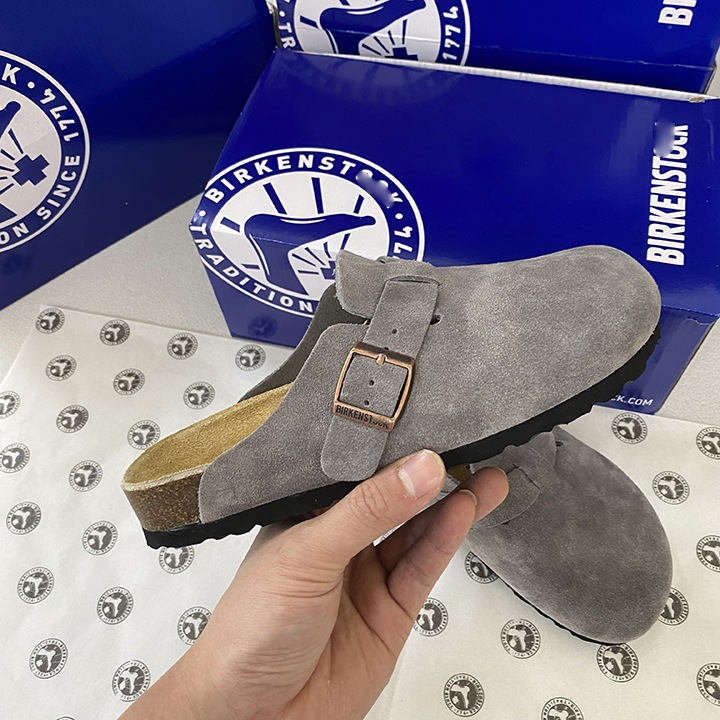 Birkenstock Boston Suede Grey