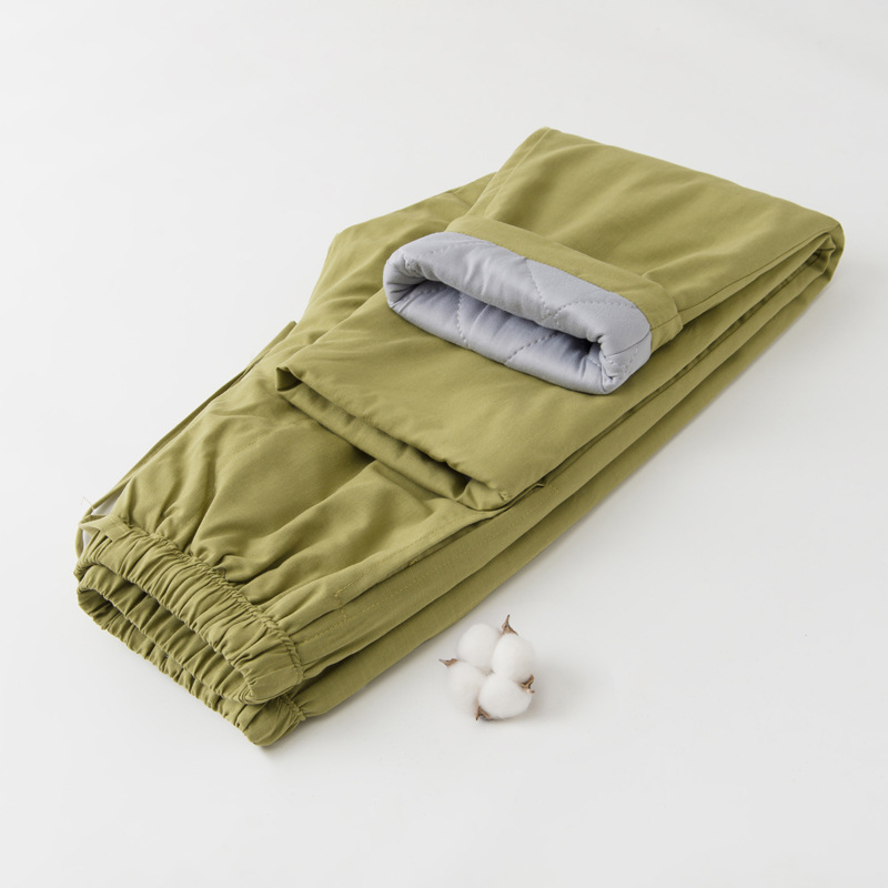 Women's Cotton Pants Recommended for Traditional Chinese Medicine Wellness 0.15kg Thin Style Home and Outdoor Thermal Pants Casual Cotton Straight-Leg Pants for Women