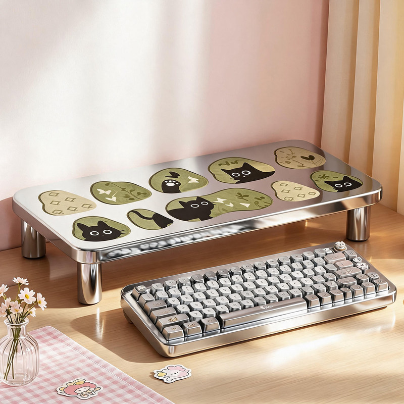 Computer height-adjustable stand, monitor screen base, elevated stand for office workstations, desktop and laptop riser Computer height-adjustable stand, monitor screen base, elevated stand for office workstations, desktop and laptop riser
