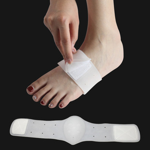 Magic Buckle Bandage Silicone Arch Pad Flat Foot High Arch Support Corrective Insole Foot Valgus Foot Center Pad Insole