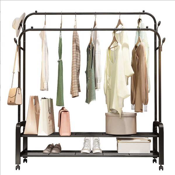 Simple coat rack floor-standing household coat rack bedroom…