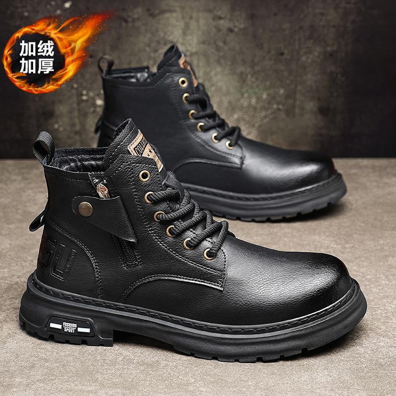 Martin boots para hombre 2025 nueva tendencia de otoño para hombre botas de herramientas de estilo británico de alta gama para hombre