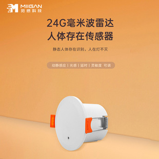24G Human Presence Sensor Graffiti Smart APP Home Linkage Microwave Radar Breath Sensing Human Presence