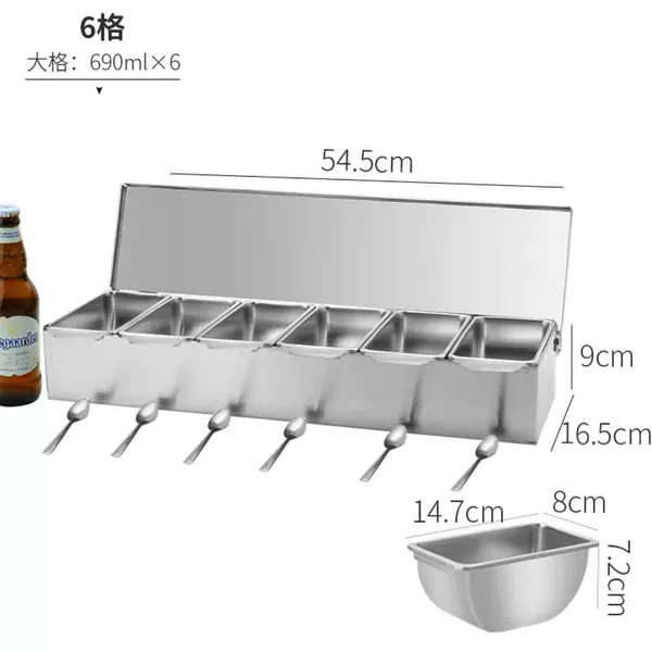 Large 6-piece pastry box