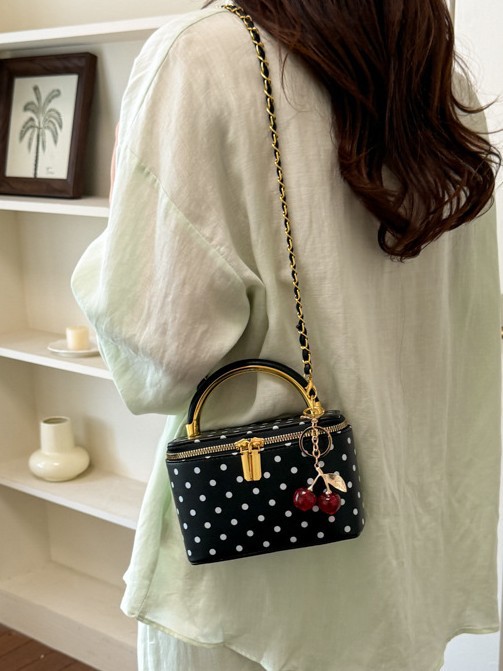 Bolso para mujeres 2026 nueva popular onda punto caja de mano bolso cuadrado de alta calidad sensación ligera de lujo cadena de moda bolso de mano