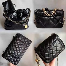 2025新款高端老花法棍包牛角包托特包水桶包白三彩枕头女包