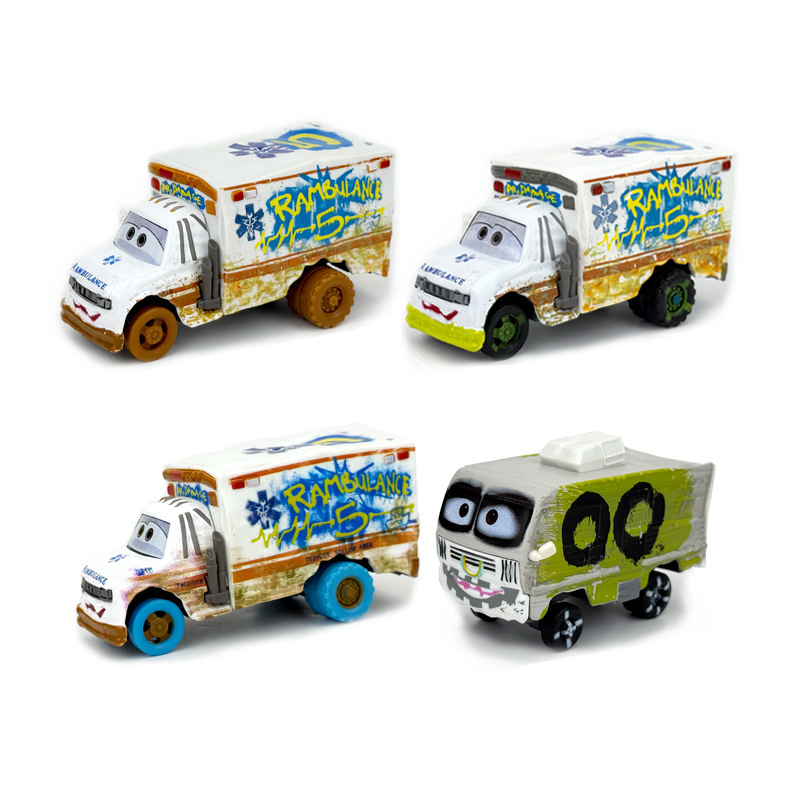 Cars: Mr. Incredible, Lightning Mcqueen, Mud Wheel, Blue Wheel, Avi Alloy Toy Car Collection