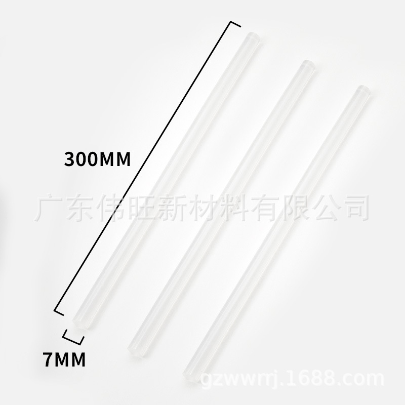 7mm pistola de fusión en caliente transparente varilla adhesiva 11mm mano barra adhesiva de alta viscosidad varilla adhesiva de fusión en caliente